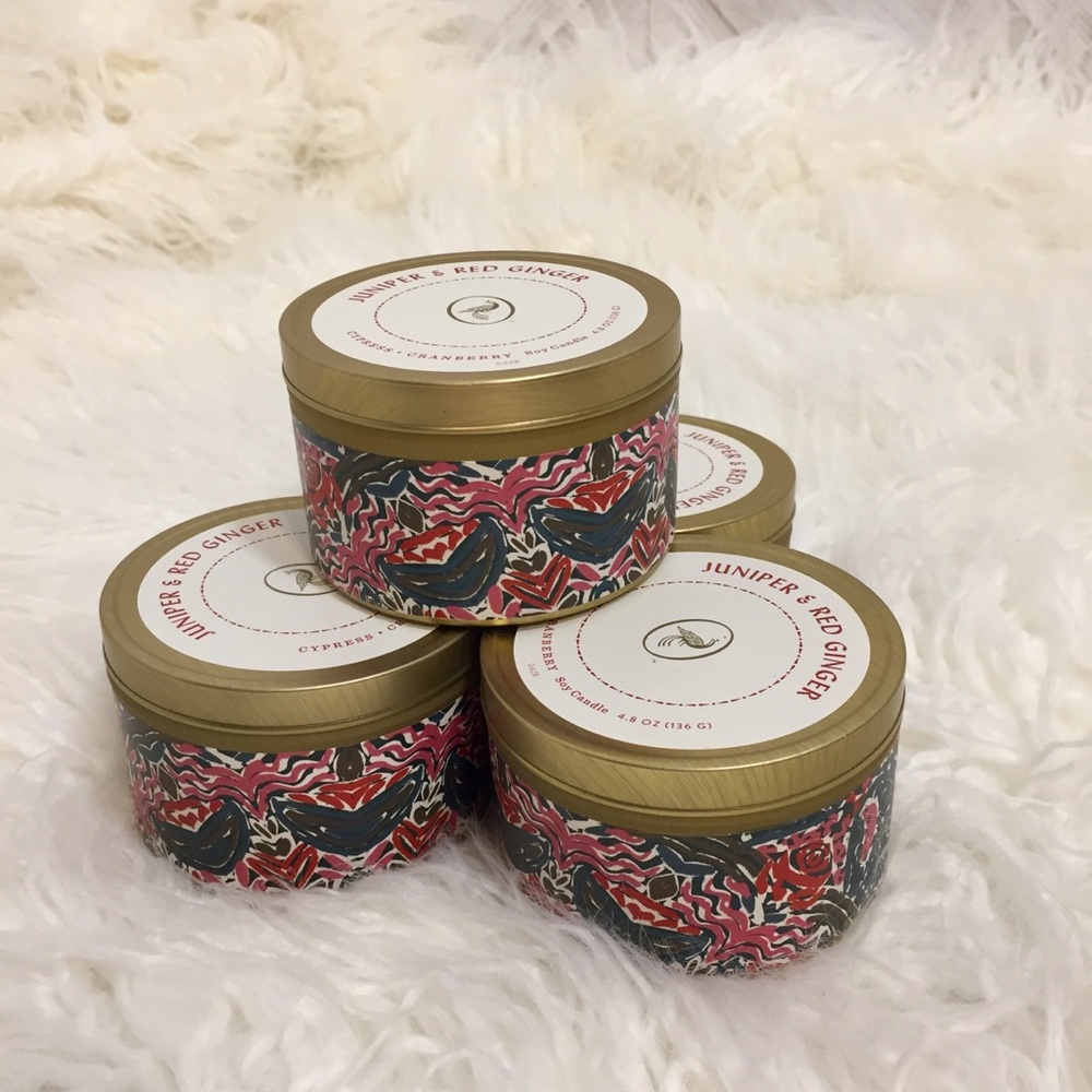 Opalhouse Juniper & Red Ginger 4pack Soy Candles